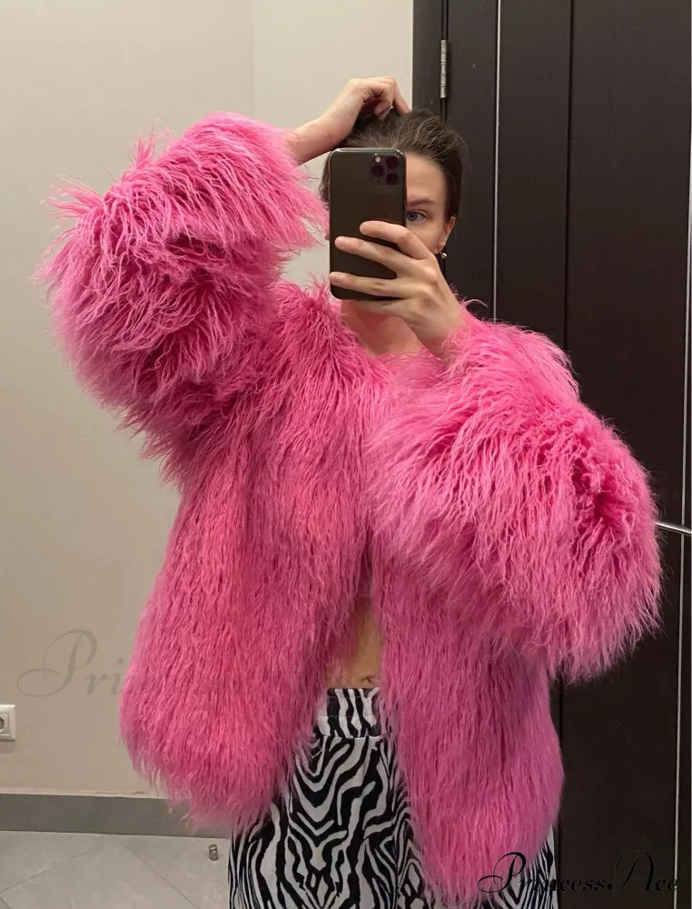 Fur Elegant Fringe Coat