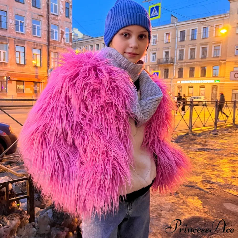 Fur Elegant Fringe Coat