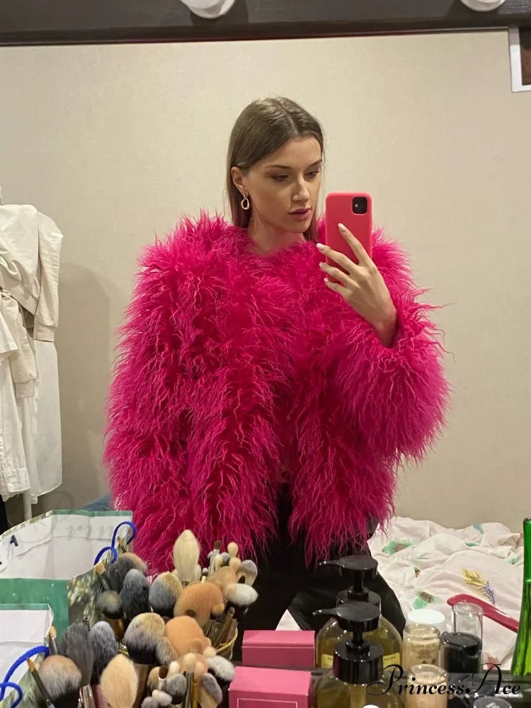 Fur Elegant Fringe Coat