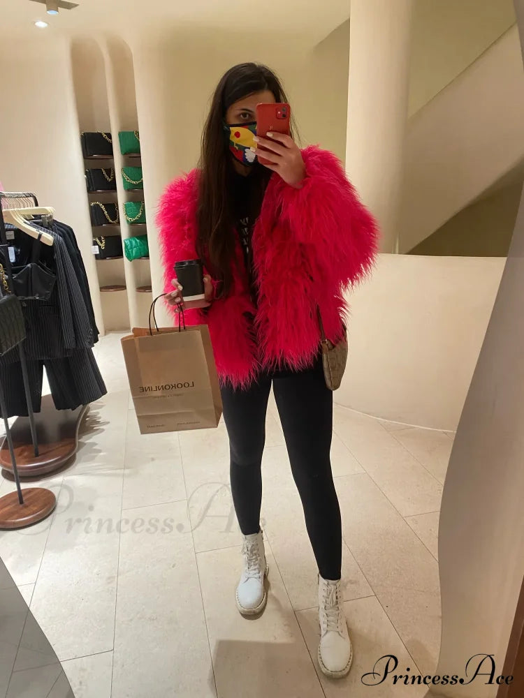 Fur Elegant Fringe Coat