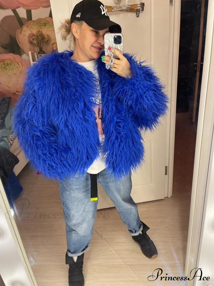 Fur Elegant Fringe Coat