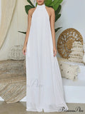 Halter Casual Graceful Maxi Dress
