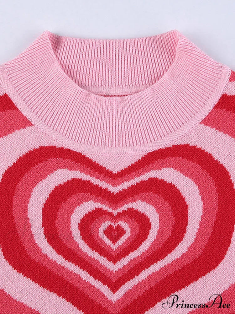 Heart Rhinestone Crop Tank