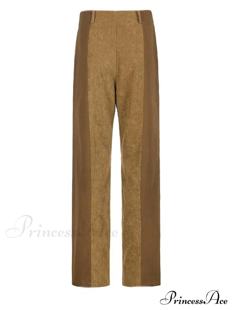 High Waist Wide Trendy Leg PU Pants