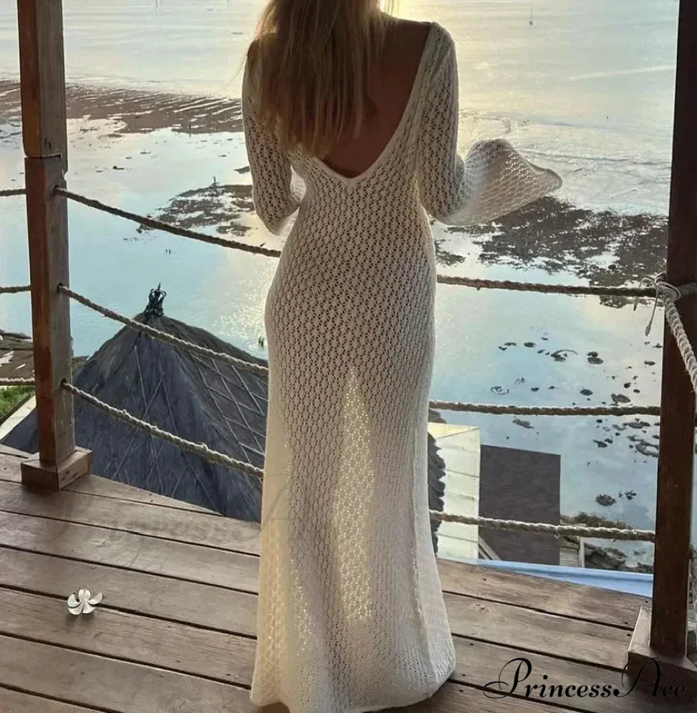 Knit Flare Stylish Long Sleeve Dress