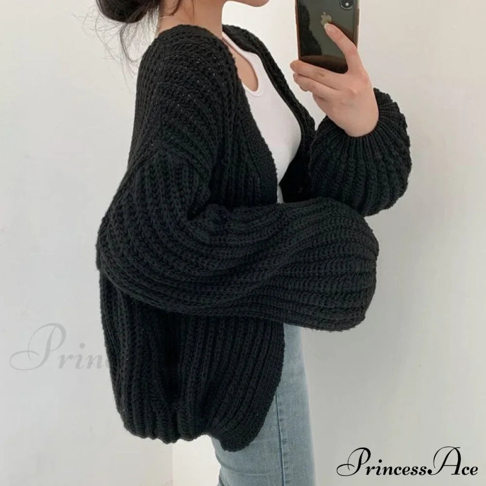 Korean Chic Autumn Lazy Style Cardigan
