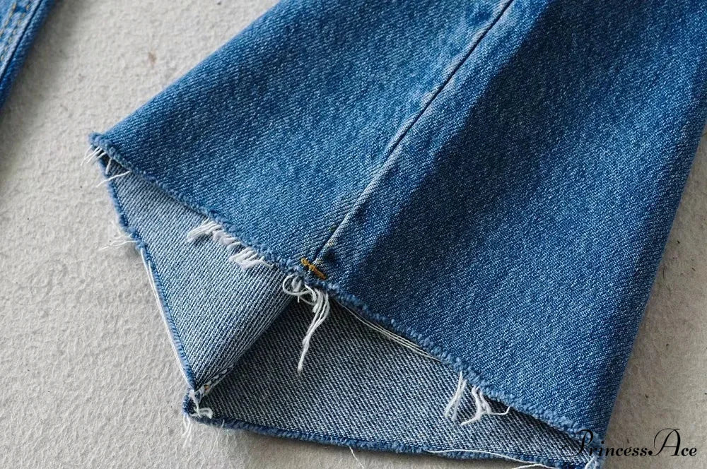 Leg Straight Denim Casual Fashion Women's - Baggy Jeans High Waist Fit