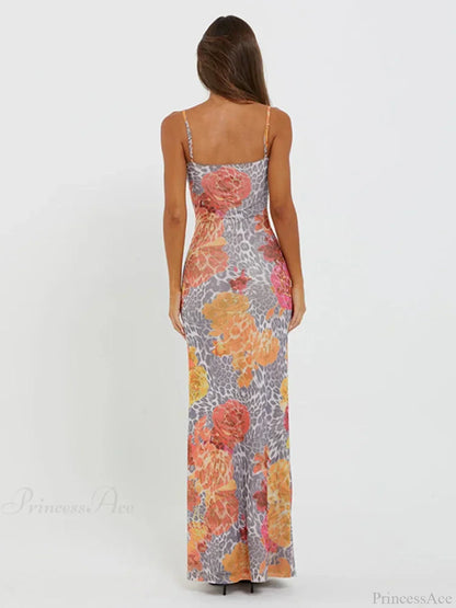 Leopard Print Slim Bodycon Vacation Dress