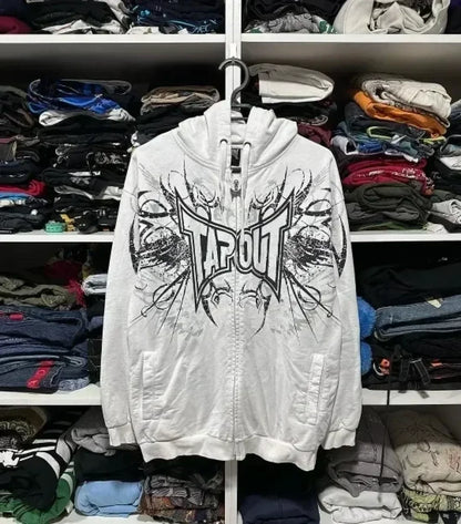 Letter Graphic Retro Hoodie