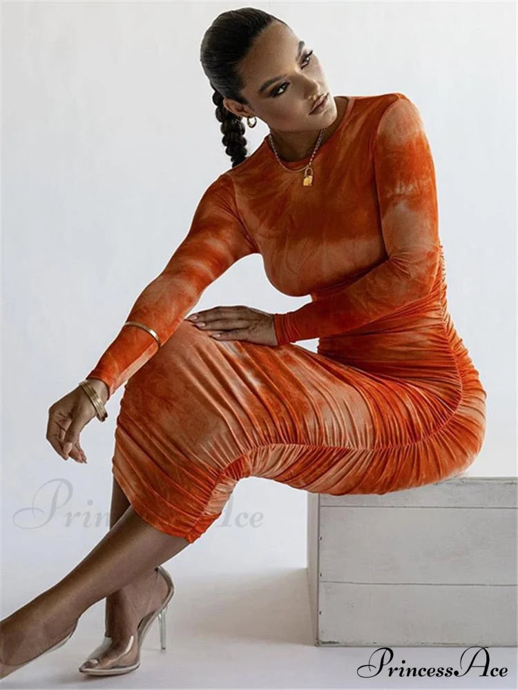 Long Sleeve Sexy Bodycon Winter Dress