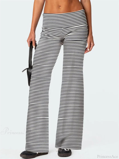Low Waist Solid Color Loose Casual Street Pant