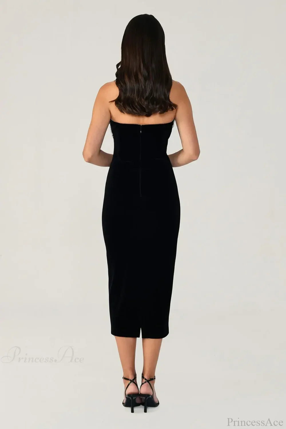 Metal Chain Black Bandage Party Dress