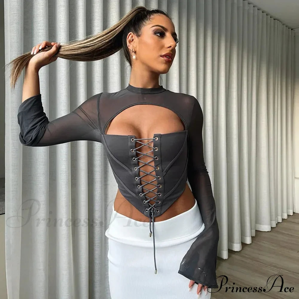 MINAS Elegant CROP TOP