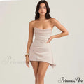 Mini Silk Satin Birthday Modern Holiday Night Date Party Dress