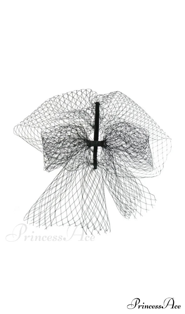 NET MESH VEIL HEADBAND TOPPER