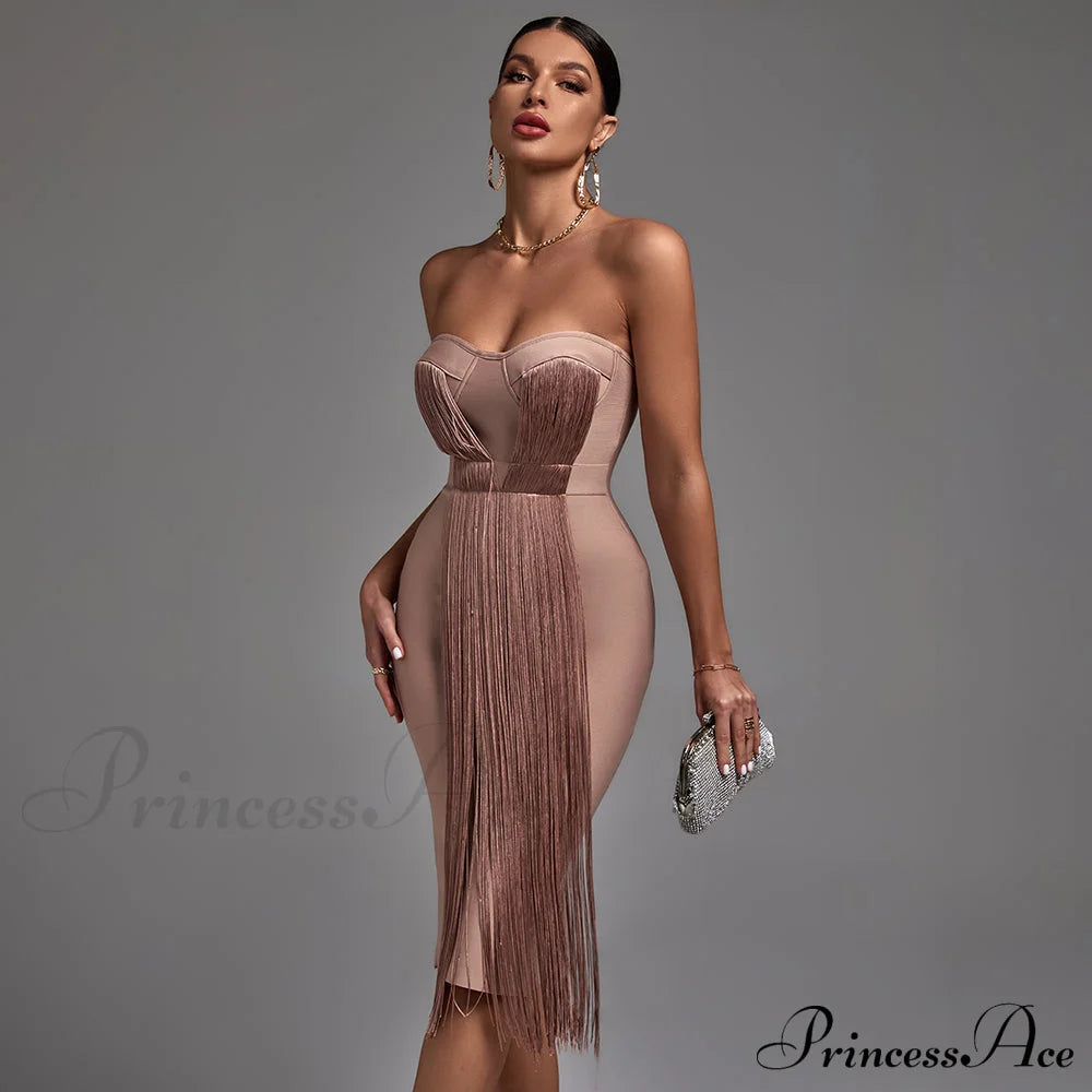 New Women Green Bandage Dress