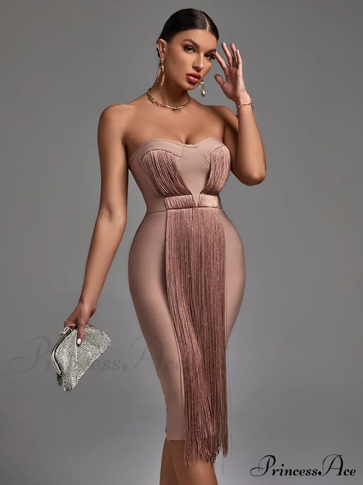New Women Green Bandage Dress