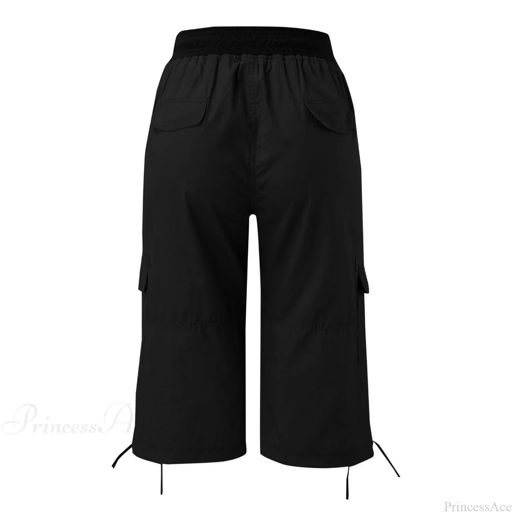 Overalls Thin Loose Cargo Shorts Pantalones