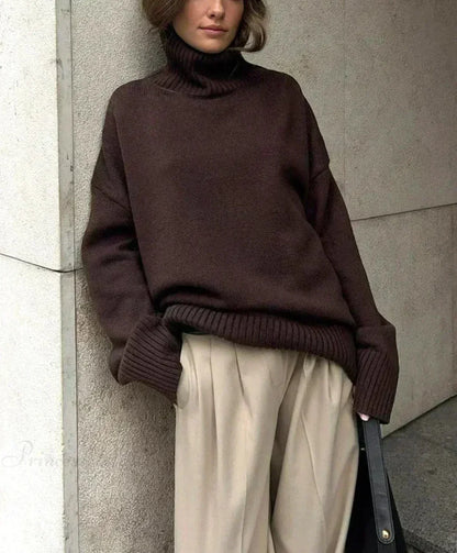 Oversize Vintage Turtleneck Winter Sweater