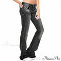 Low Rise Stretch Flared Jeans