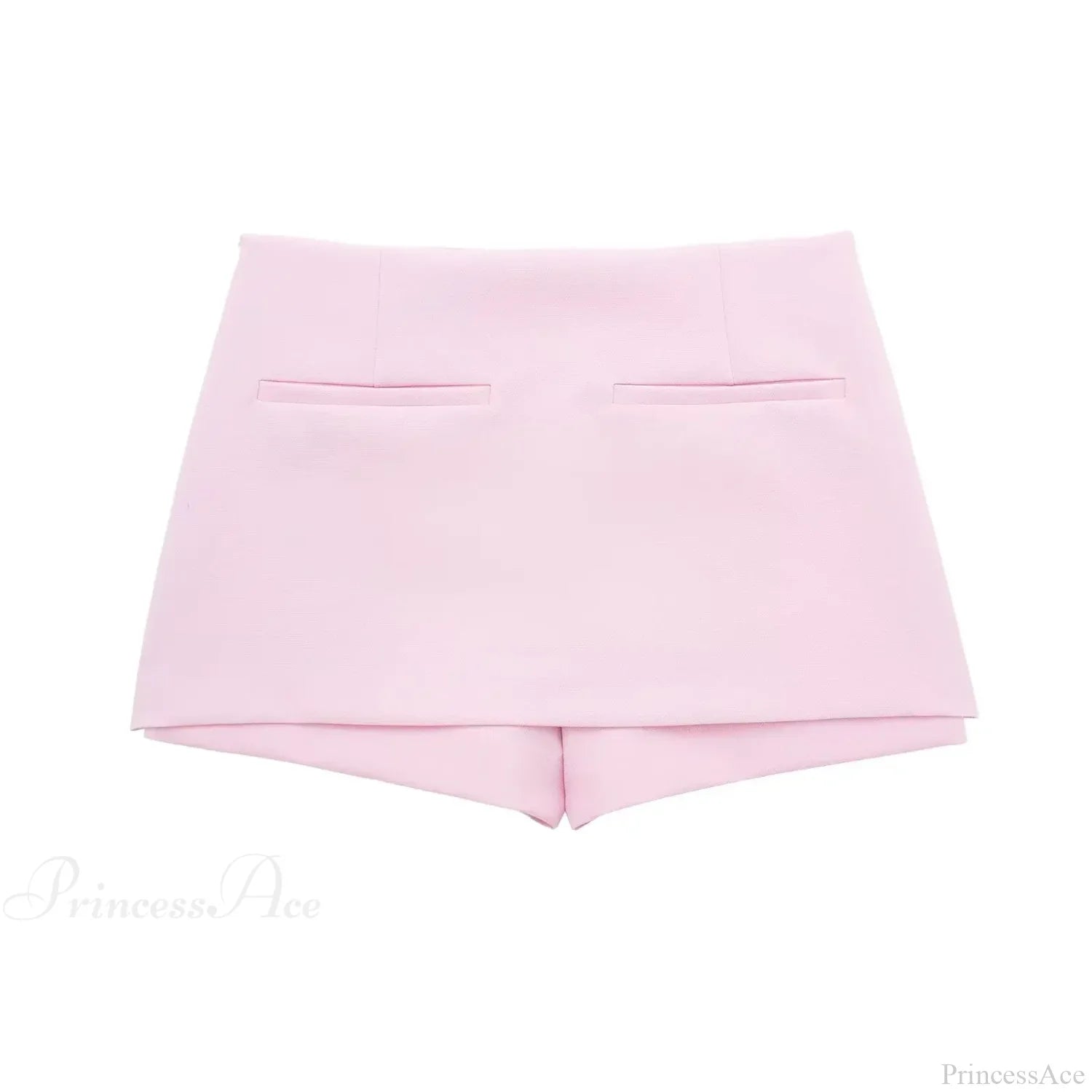 Pink Halter Sleeveless Charming Top And Skort Set