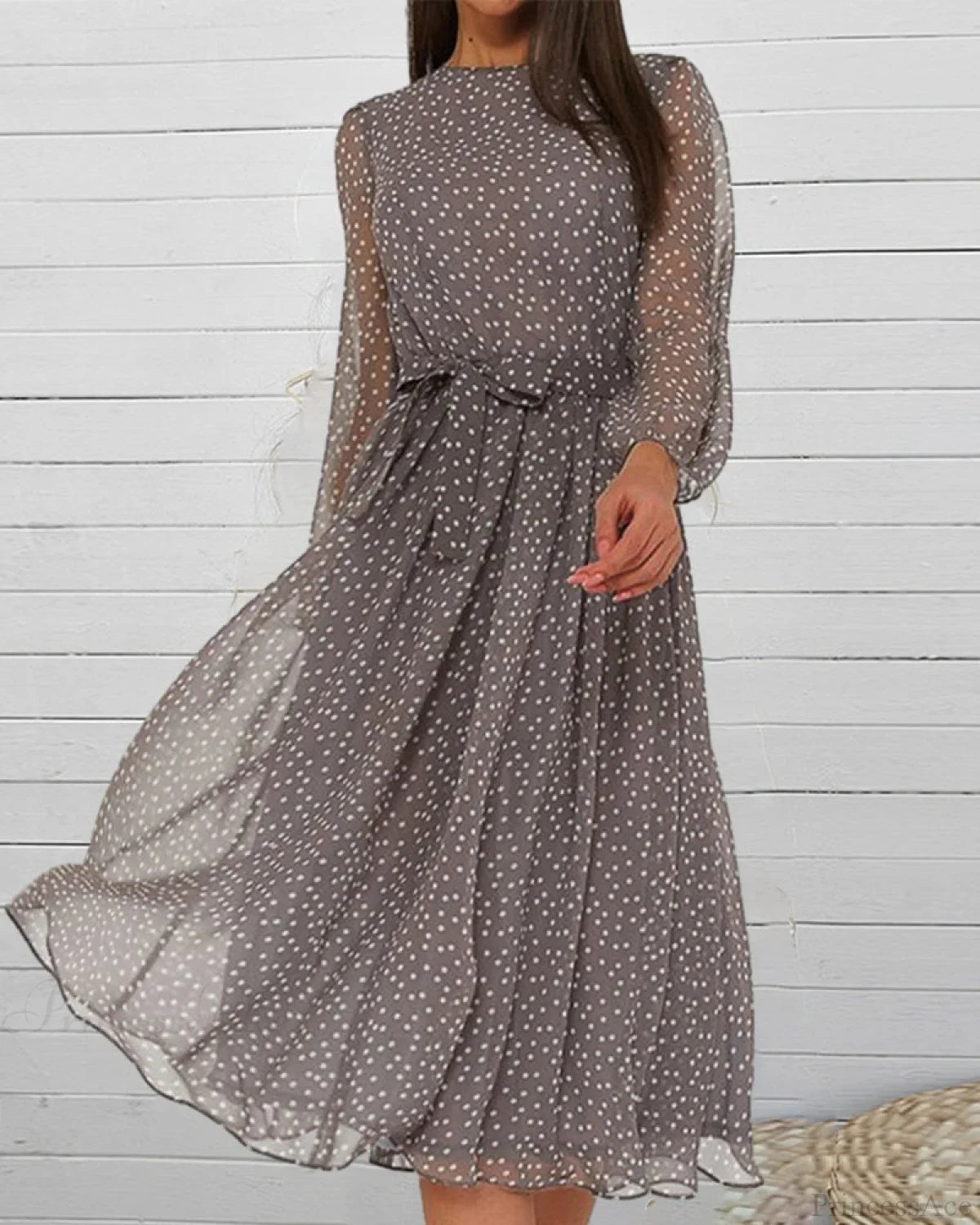 Polka Dot Print Dress