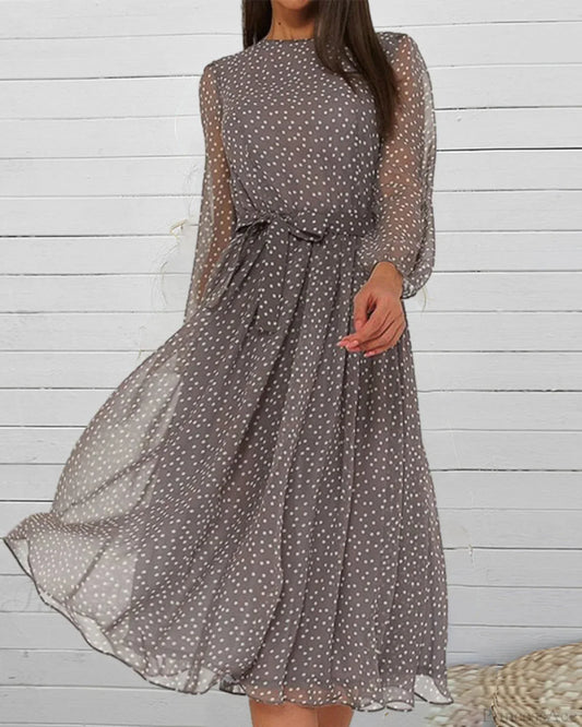 Polka Dot Print Dress