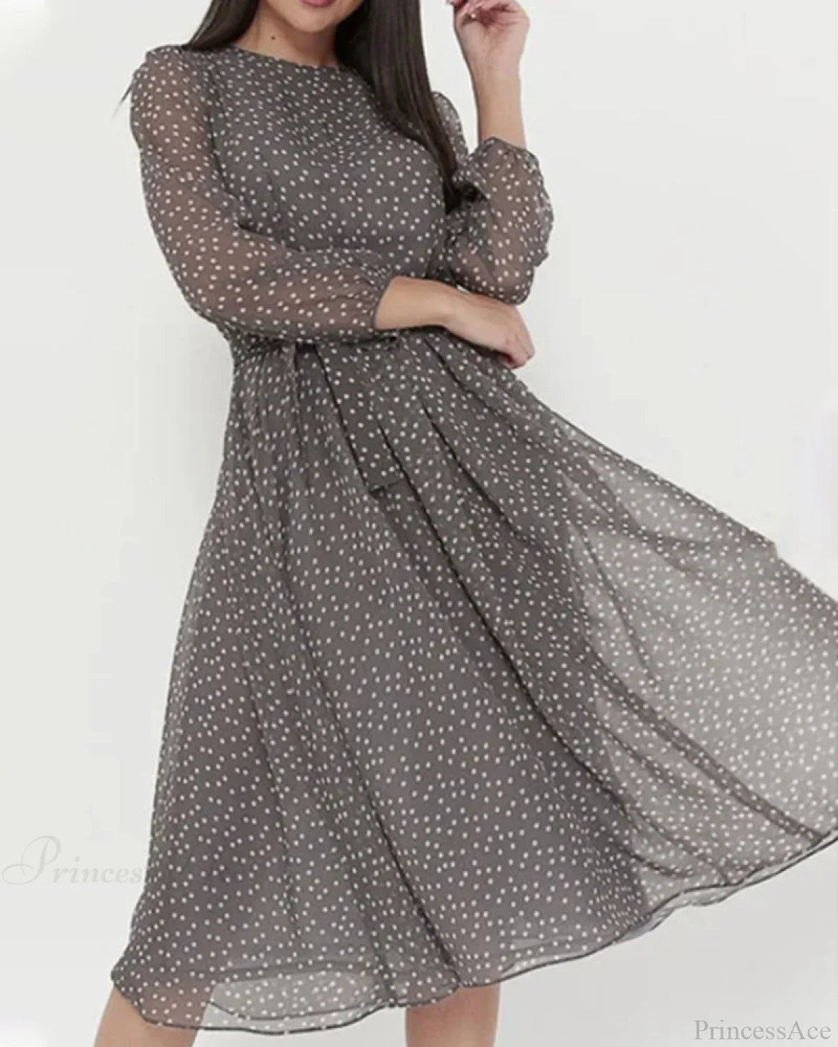 Polka Dot Print Dress