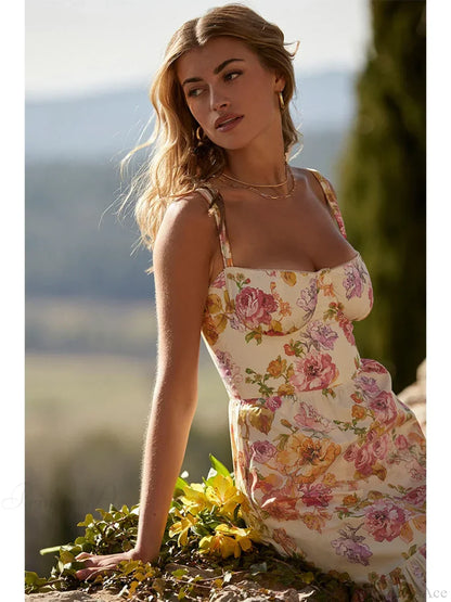 Print Bodycon A-line Vacation Dress