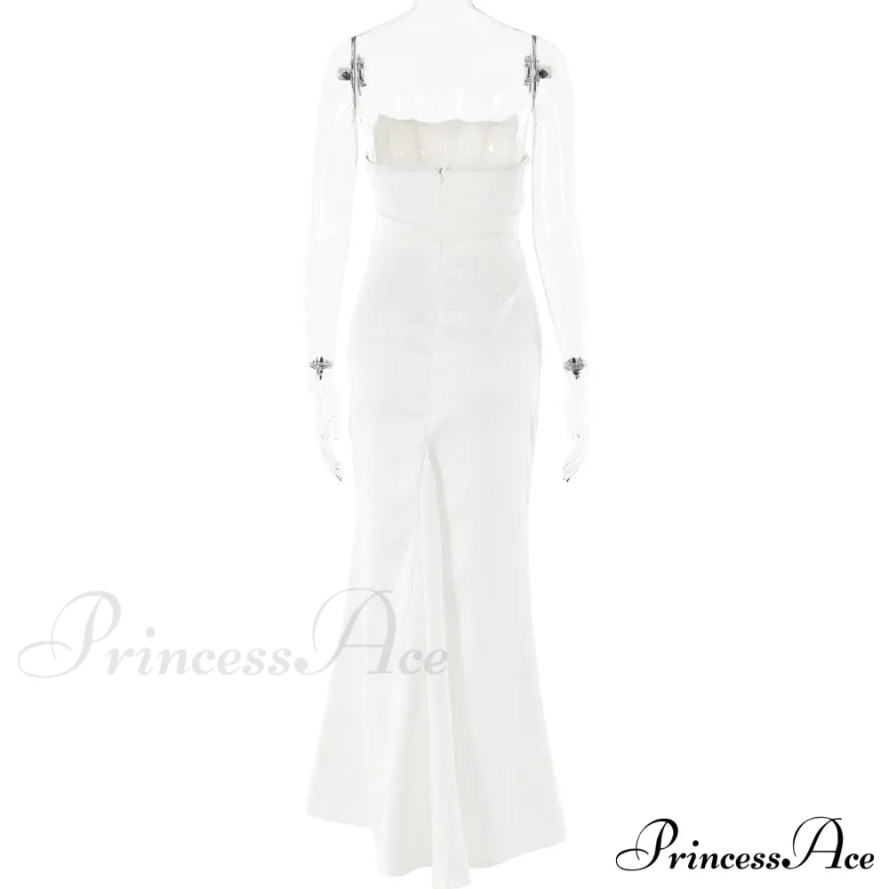 Satin Corset Stylish Maxi Dress