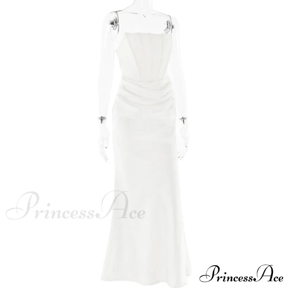 Satin Corset Stylish Maxi Dress