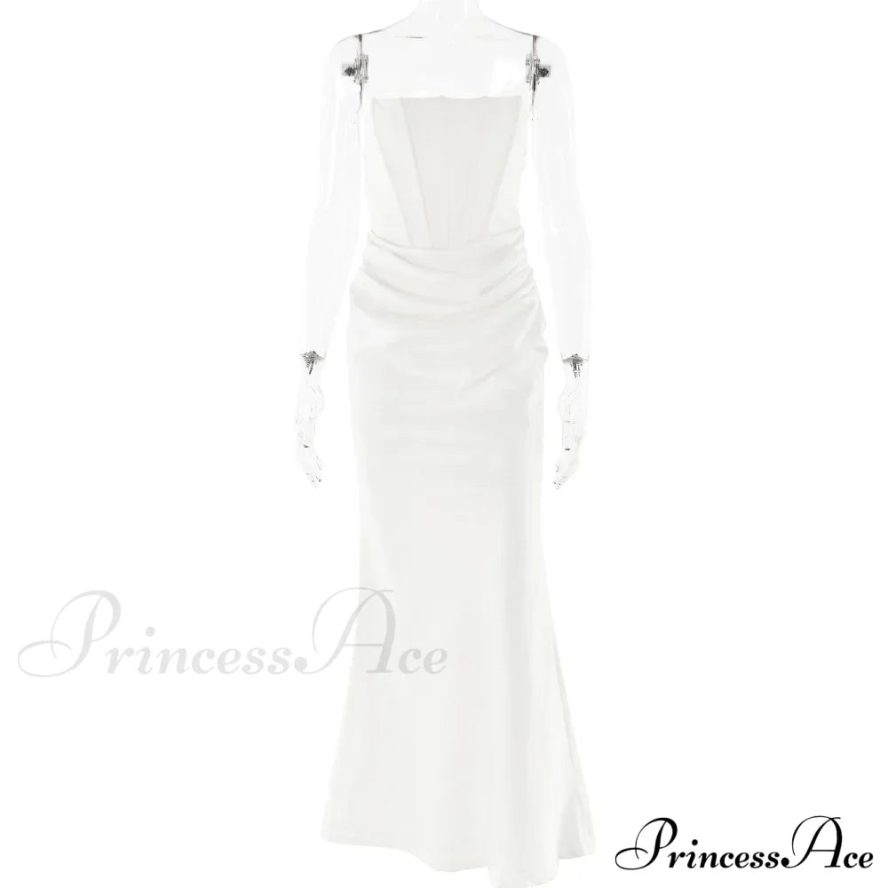 Satin Corset Stylish Maxi Dress