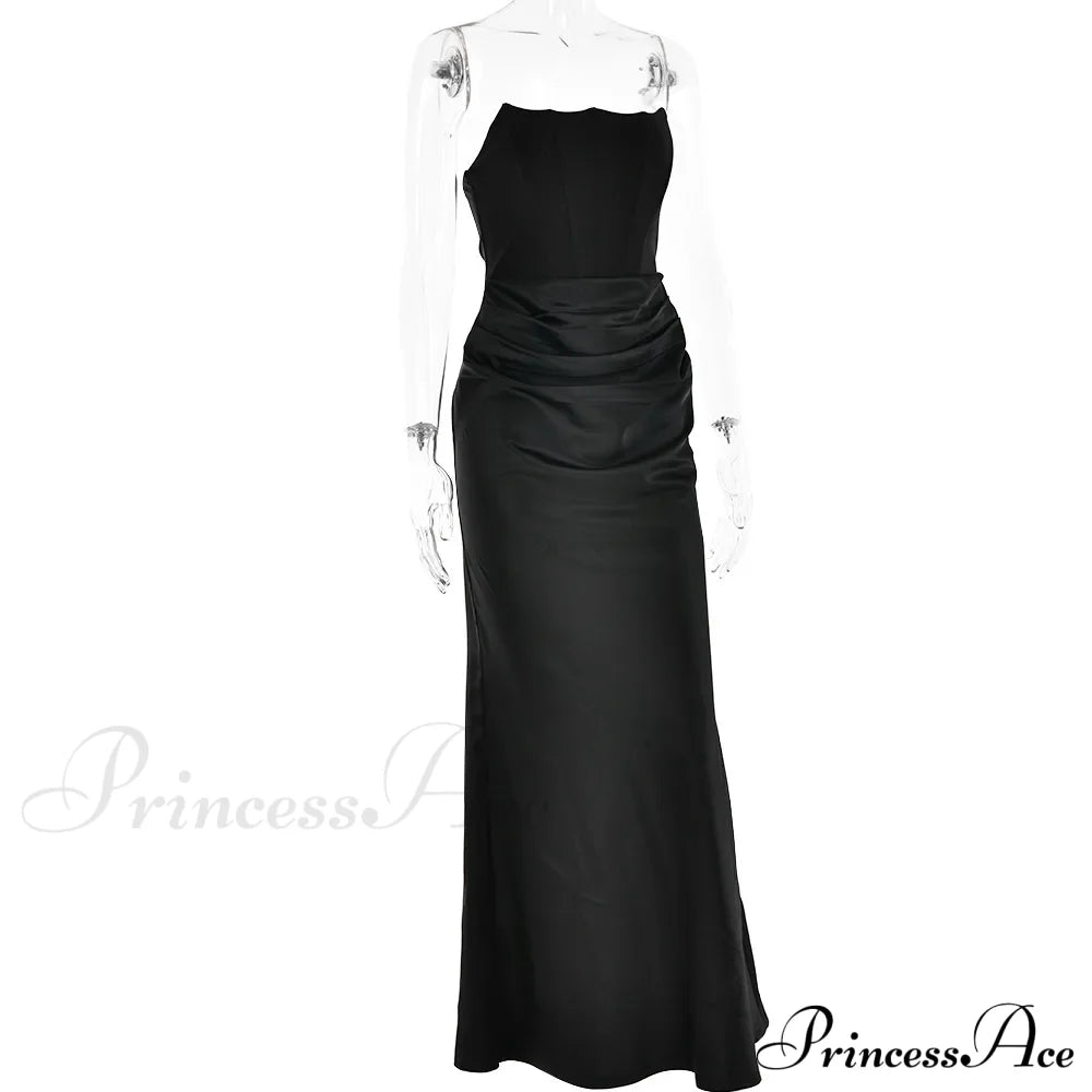 Satin Corset Stylish Maxi Dress