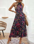 Sexy Vintage Hanging Neck Boho Dress