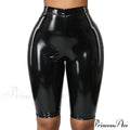 Sexy Wet Look PU Leather Shorts