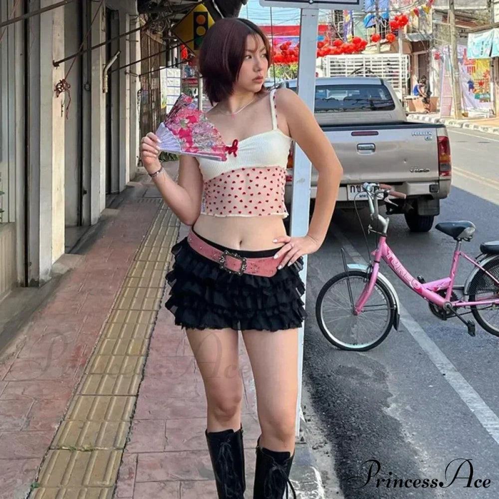 Sheer Knit Stylish Patchwork Bow Top