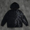 Skull Patchwork Zipper Hoodie