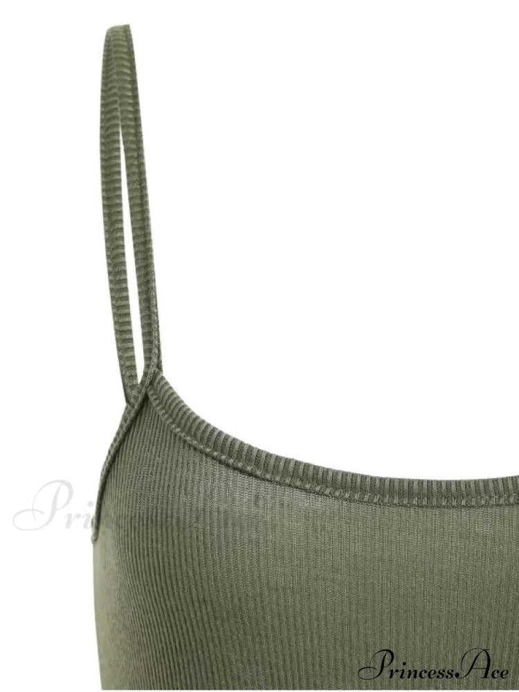 Slip Bodycon Ribbed Slit Dress