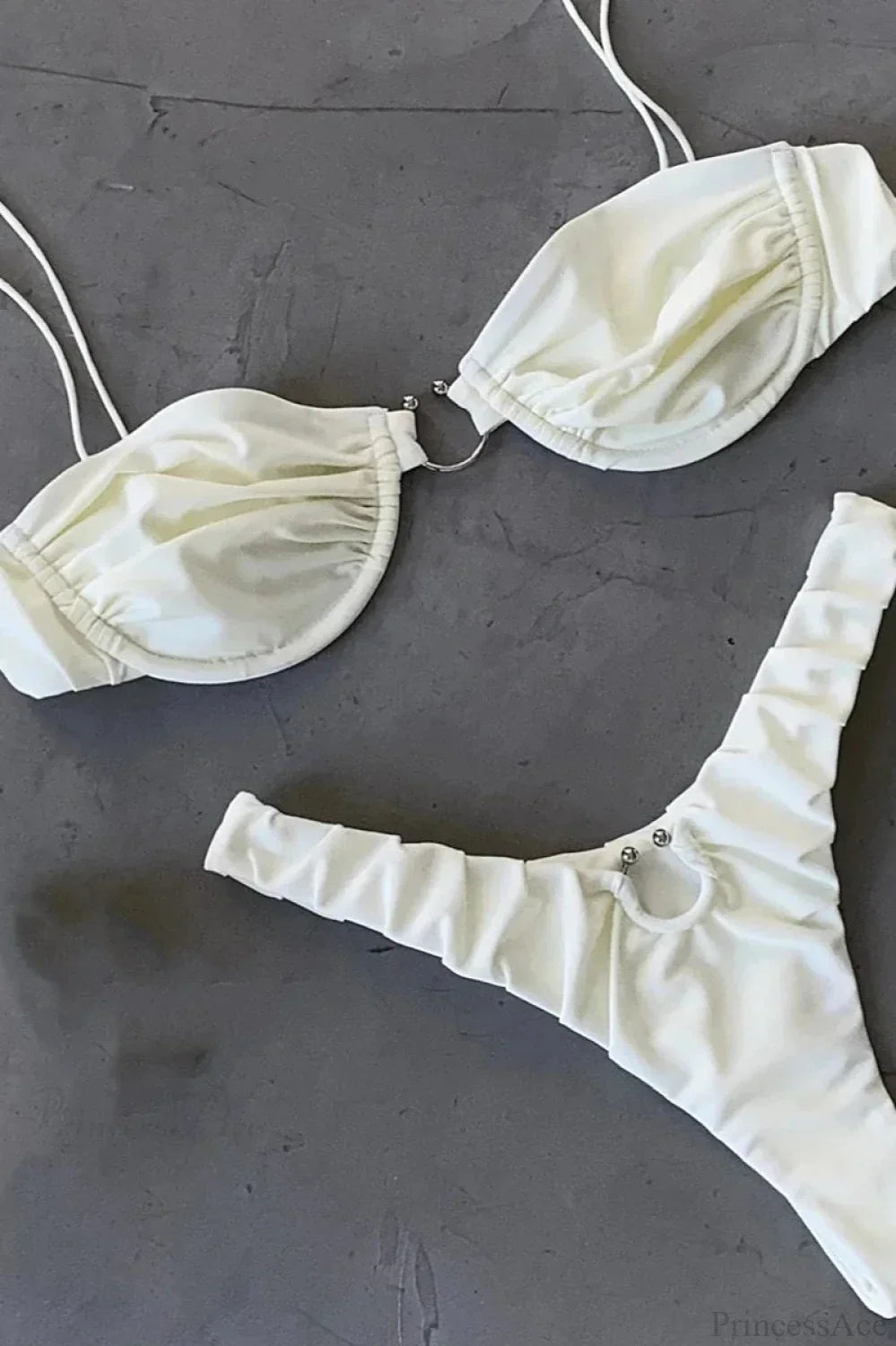 Solid Micro Two Piece Bikini Set