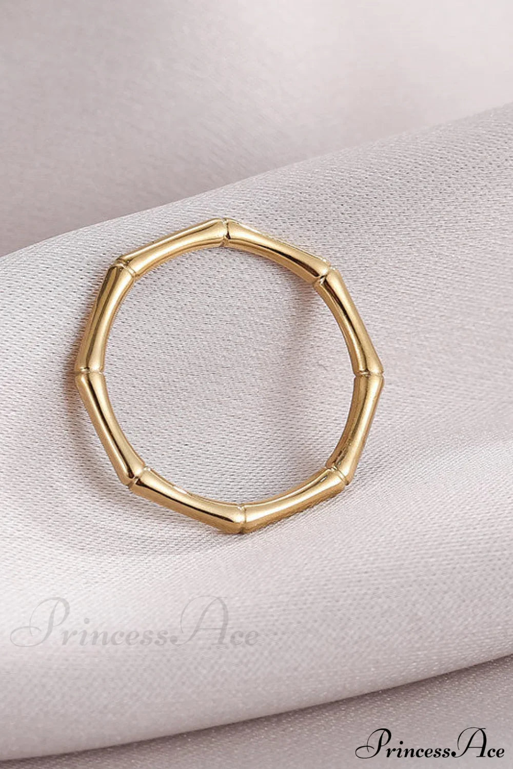 Stainless Steel Bamboo Shape Closed Rings