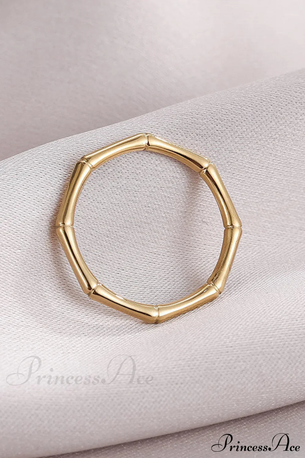 Stainless Steel Bamboo Shape Closed Rings