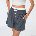 Striped Double-Layered Pajama Short
