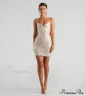 Stunning Iridescent Stylish Sequin Mini Dress