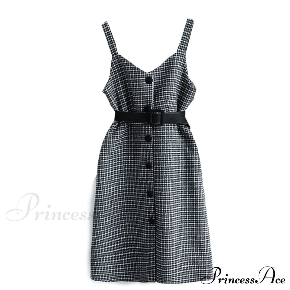 Two Winter Knee-Length vestidos Autumn plus party Women Fashion Elegant wool Piece belt Gown Valentine's for With Dresses size Streetwear Gown Sweater Day
