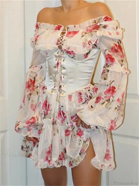 Vintage Bandage Corset Mini Dress