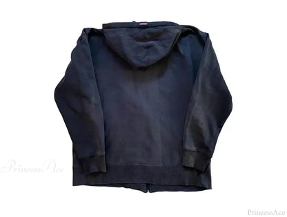 Vintage Gothic Skull Zip Up Hoodie