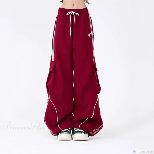 Vintage Stripe Hip Hop Cargo Pants