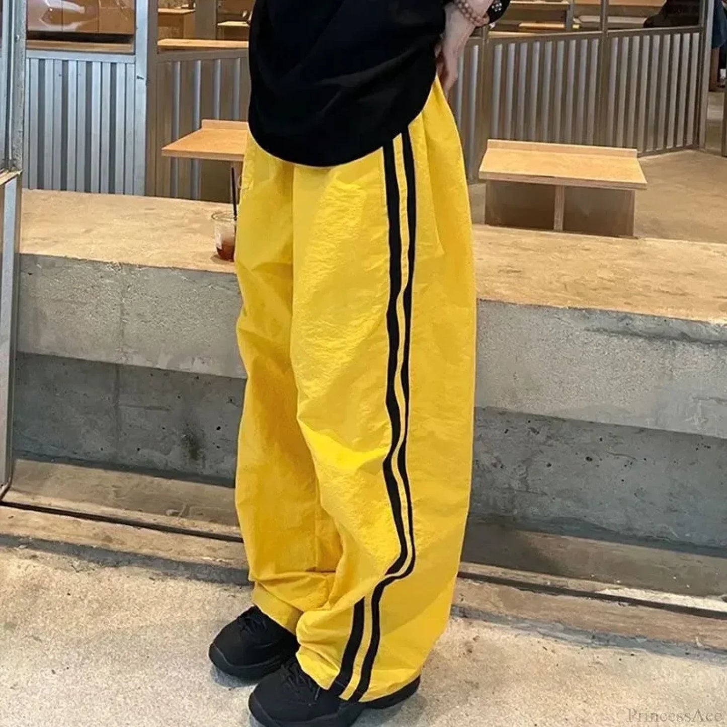 Vintage Striped Oversize Baggy Jogging Pant