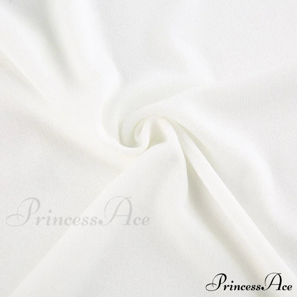 White Shoulder Parties - Women for Split Gown One for Gown and Full-Length Warm-Season Elegant Long Beachwear