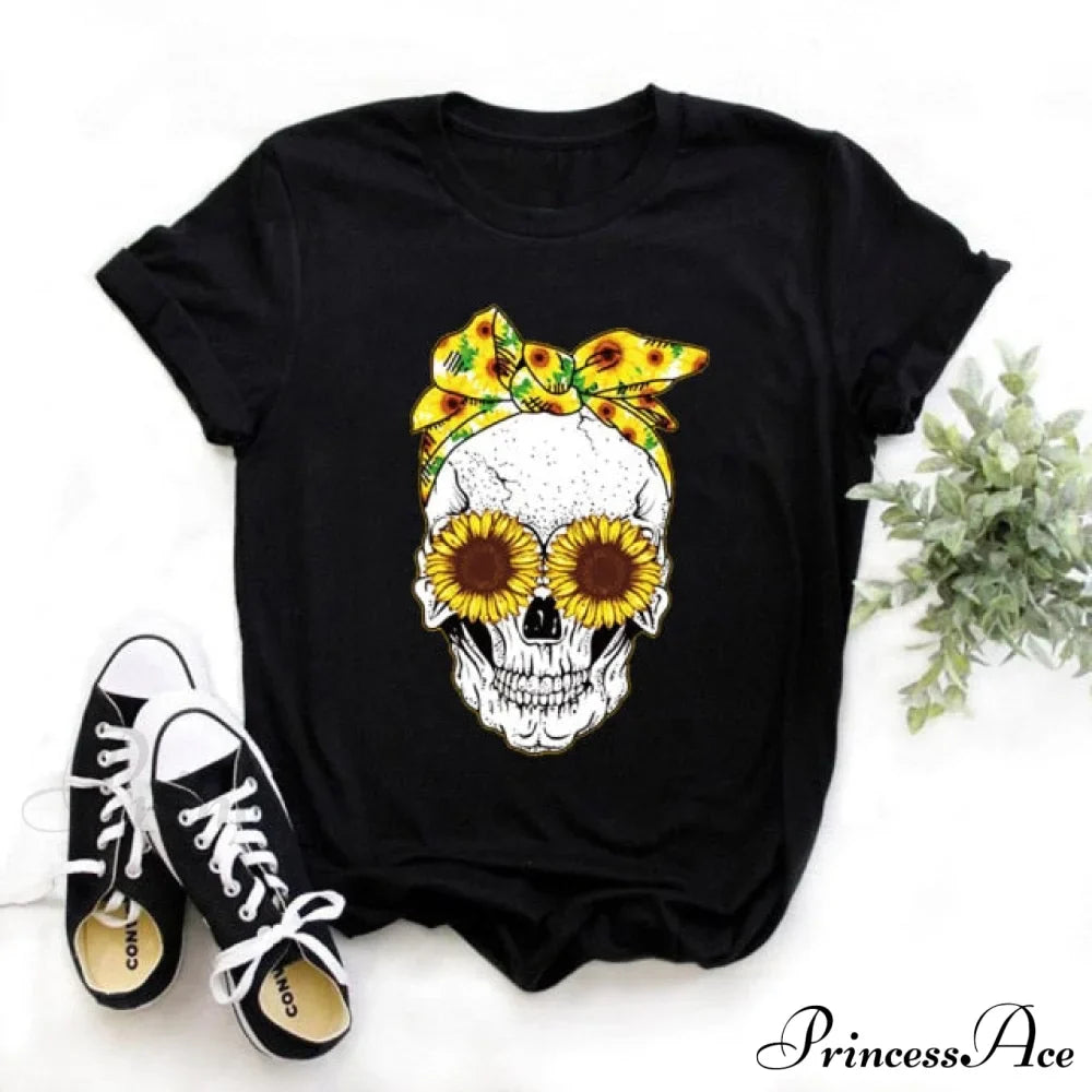 Floral Print Casual Tee